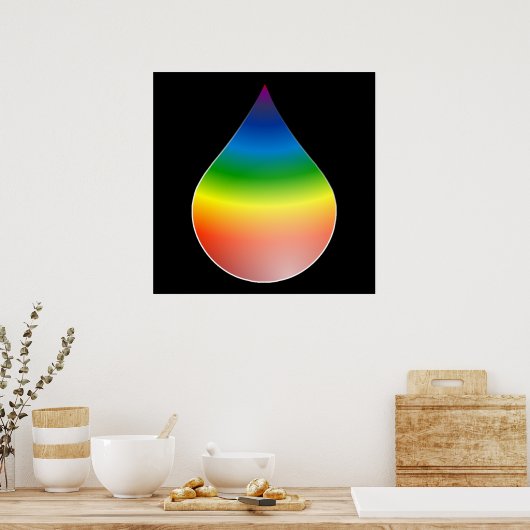 RAINBOW-TEARDROP POSTER (Küche)