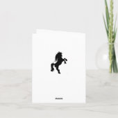 Rainbow Techno Silhouette Zuchtpferd Danke (Rückseite)