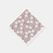 Rainbow Teeth Pattern Serviette (Ecke)