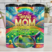 Rainbow Tennis Mama Court Thermosbecher