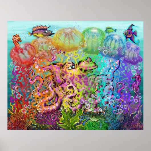 Rainbow Tentacles Poster (Vorne)