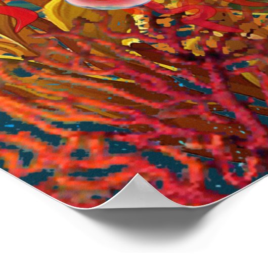 Rainbow Tentacles Poster (Ecke)