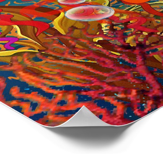 Rainbow Tentacles Poster (Ecke)