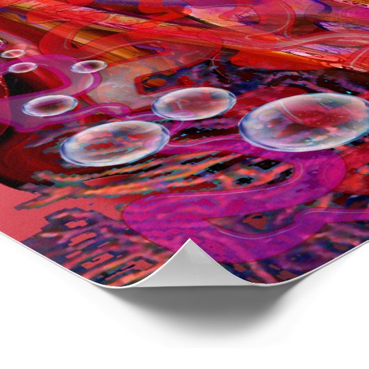 Rainbow Tentacles Poster (Ecke)