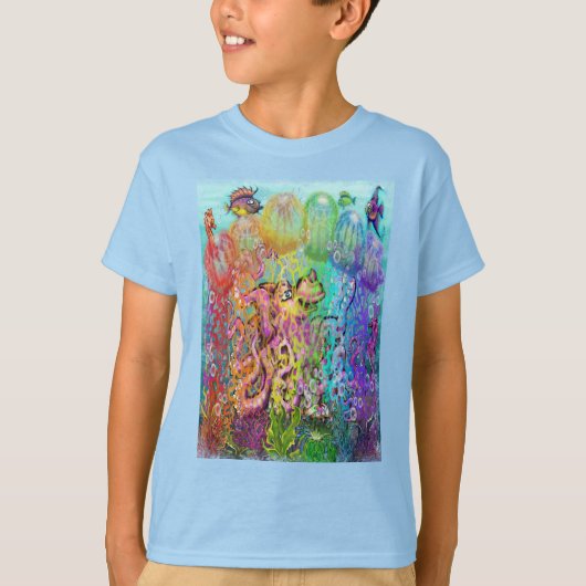 Rainbow Tentacles T-Shirt (Vorderseite)