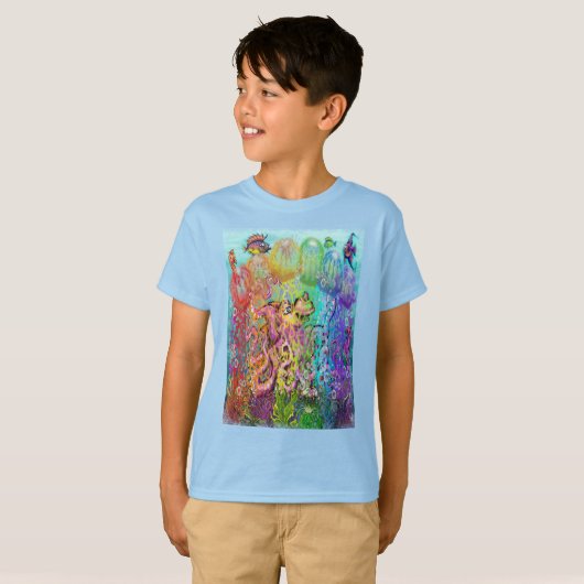 Rainbow Tentacles T-Shirt (Vorne ganz)