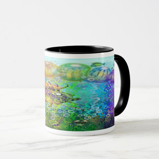 Rainbow Tentacles Tasse (VorderseiteRechts)