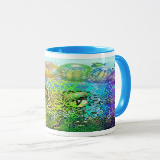 Rainbow Tentacles Tasse (VorderseiteRechts)