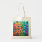 Rainbow Tentacles Tote Bag Tragetasche (Vorne)