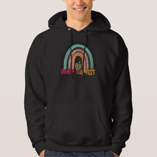 Rainbow-Testtag-Lehrer Hoodie (Vorderseite)