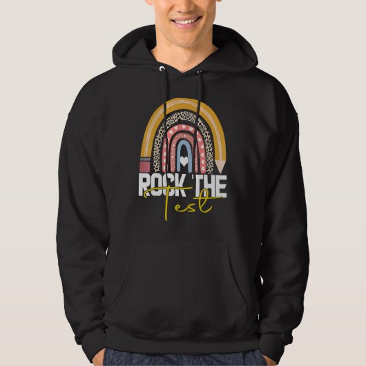 Rainbow-Testtag-Lehrer Hoodie (Vorderseite)