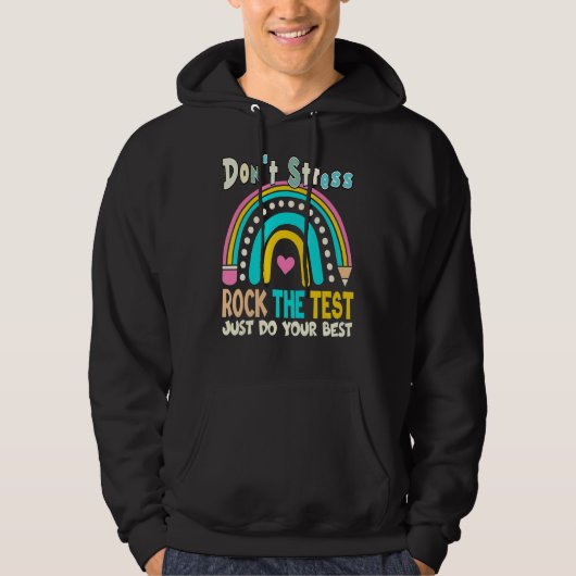 Rainbow-Testtag-Lehrer Hoodie (Vorderseite)