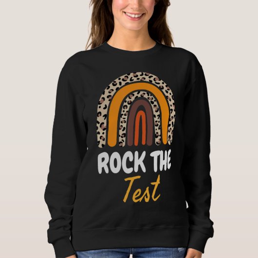 Rainbow-Testtag-Lehrer Sweatshirt (Vorderseite)