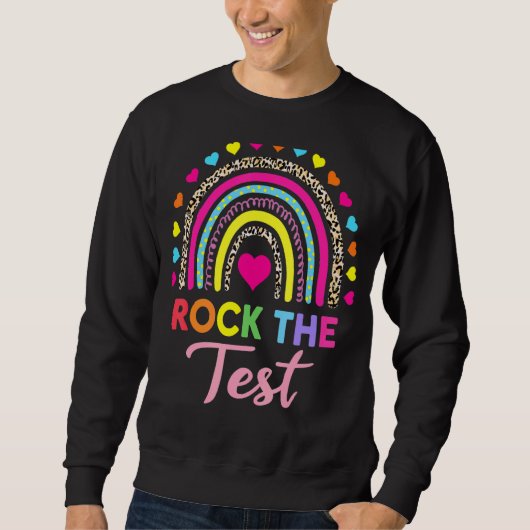 Rainbow-Testtag-Lehrer Sweatshirt (Vorderseite)