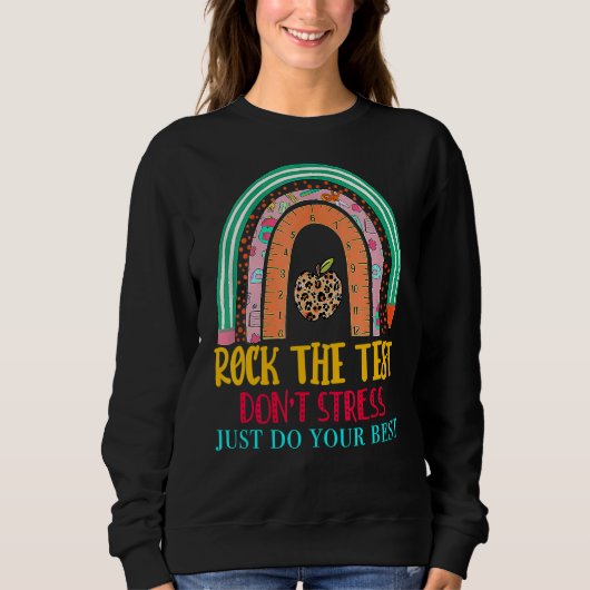 Rainbow-Testtag-Lehrer Sweatshirt (Vorderseite)
