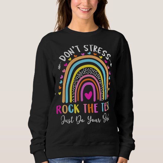Rainbow-Testtag-Lehrer Sweatshirt (Vorderseite)