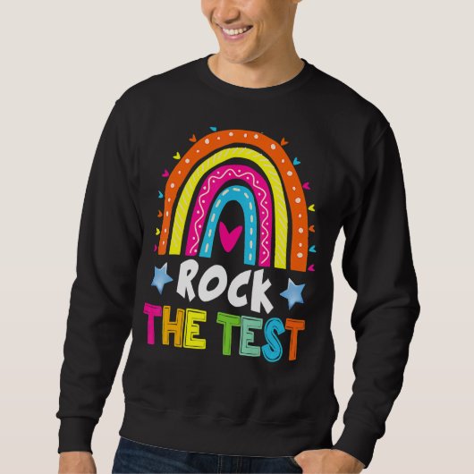 Rainbow-Testtag-Lehrer Sweatshirt (Vorderseite)