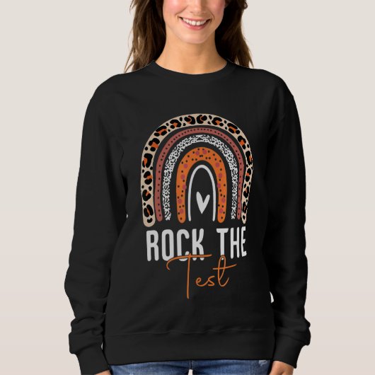 Rainbow-Testtag-Lehrer Sweatshirt (Vorderseite)