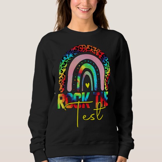 Rainbow-Testtag-Lehrer Sweatshirt (Vorderseite)