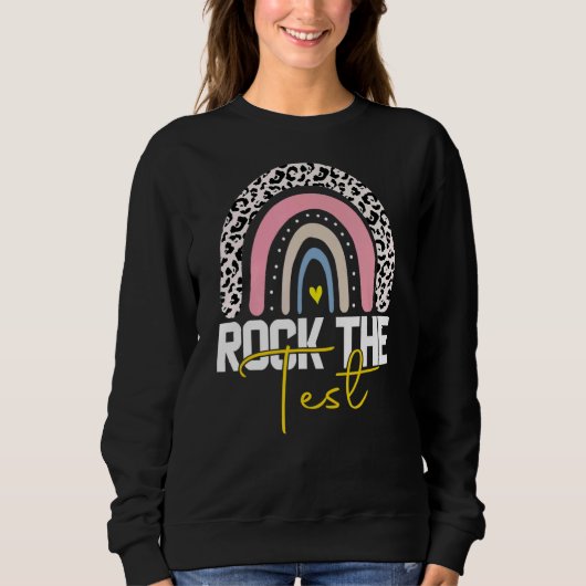 Rainbow-Testtag-Lehrer Sweatshirt (Vorderseite)