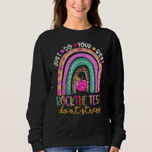 Rainbow-Testtag-Lehrer Sweatshirt (Vorderseite)