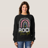 Rainbow-Testtag-Lehrer Sweatshirt (Vorne ganz)