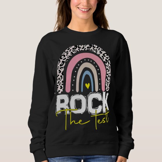 Rainbow-Testtag-Lehrer Sweatshirt (Vorderseite)