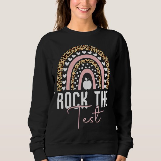 Rainbow-Testtag-Lehrer Sweatshirt (Vorderseite)