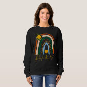 Rainbow-Testtag-Lehrer Sweatshirt (Vorne ganz)