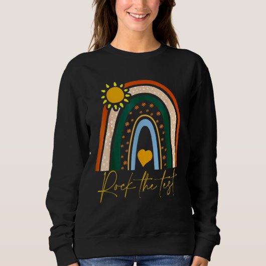 Rainbow-Testtag-Lehrer Sweatshirt (Vorderseite)