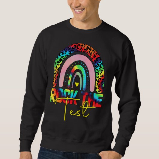 Rainbow-Testtag-Lehrer Sweatshirt (Vorderseite)