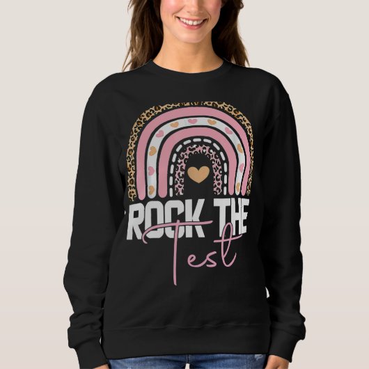 Rainbow-Testtag-Lehrer Sweatshirt (Vorderseite)