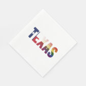 Rainbow Texas Flag Design für stolze LGBT Texan Serviette (Ecke)