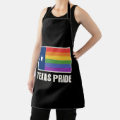 Rainbow Texas Flag Design für stolze LGBT+ Texaner Schürze (InSitu)