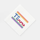 Rainbow Texas Flag Design für stolze LGBT+ Texans Serviette (Ecke)