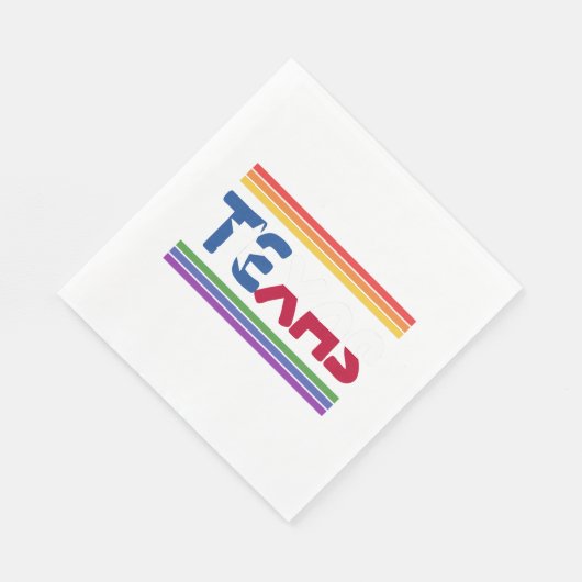Rainbow Texas Flag Design für stolze LGBT+ Texans  Serviette (Ecke)