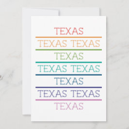 Rainbow Texas, Texas, Texas Dankeskarte