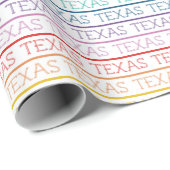 Rainbow Texas, Texas, Texas Geschenkpapier (Rolleneckpunkt)