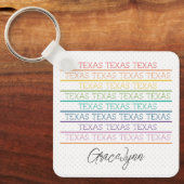 Rainbow Texas, Texas, Texas, Schlüsselanhänger Tex (Vorderseite)