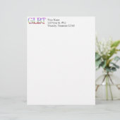 Rainbow-Text Briefbogen (Stehend Vorderseite)