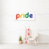 Rainbow Text Gay Pride Banner (Insitu)