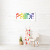Rainbow Text Gay Pride Banner (Insitu)