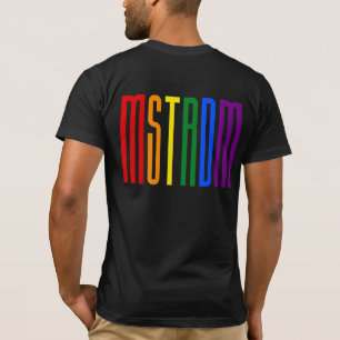 Rainbow Text LGBTQ Amsterdam Gay Pride LGBT T-Shirt