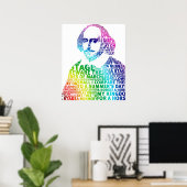 Rainbow-Text-Shakespeare Poster (Heimbüro)