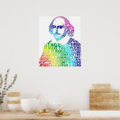 Rainbow-Text-Shakespeare Poster (Küche)
