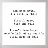 Rainbow-Texte Poster (Vorne)