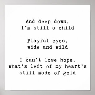 Rainbow-Texte Poster