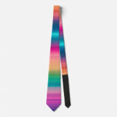 Rainbow Textur Linie Muster Krawatte (Vorderseite)