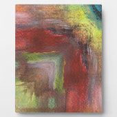 Rainbow Textural Abstrakt Fotoplatte (Vorderseite)