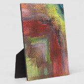 Rainbow Textural Abstrakt Fotoplatte (Seite)